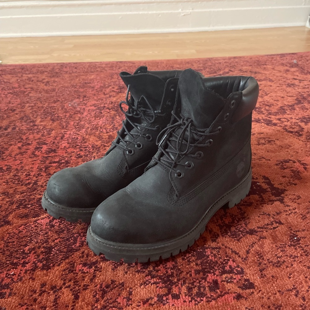 Timberland Premium Work Boots - triple black 8.5